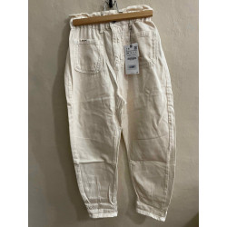 Jean baggy blanc cassé