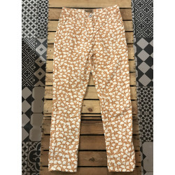 Orange/brown patterned jeans