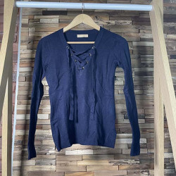 Pull léger bleu