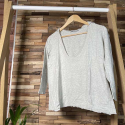 Pull léger gris