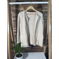 Veste pull à mailles