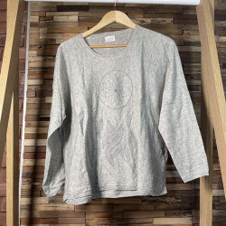 Pull léger gris