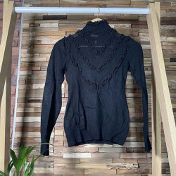 Black turtleneck sweater