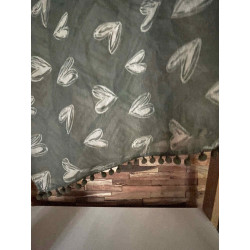 Foulard vert kaki/marron