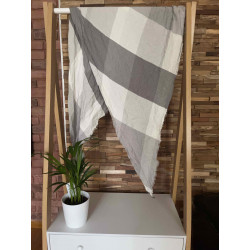 Foulard Gris/blanc